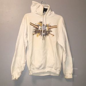 Do it in the dirt hoodie white